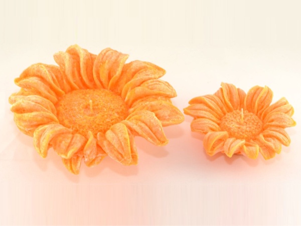 Sviečka Stearínové slnečnice - pomarančová